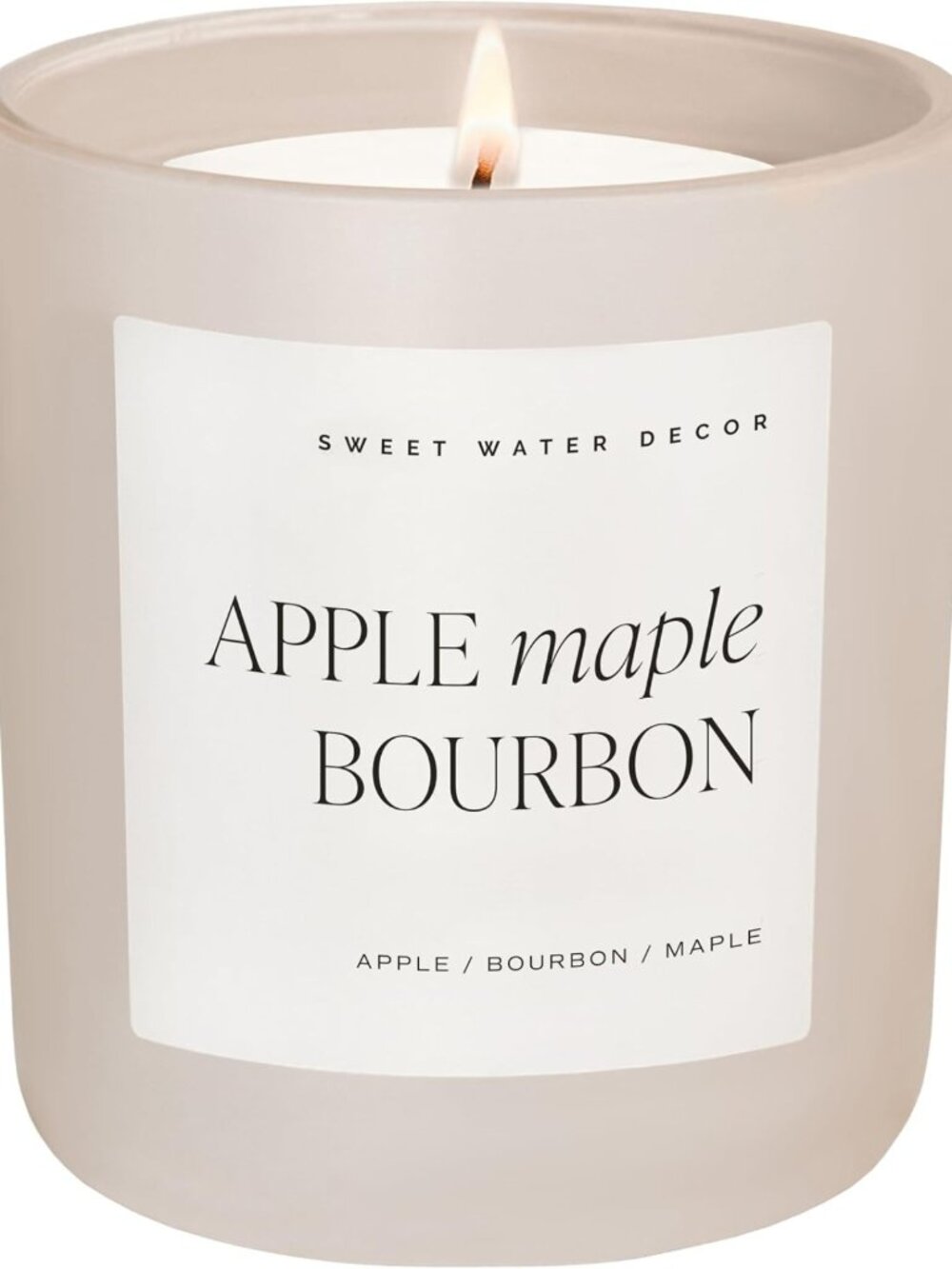 Cozy Autumn Candle 15oz Tan Matte Jar | Fall Scents for Home Decor & Relaxation